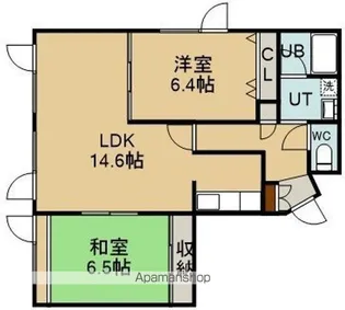 RESIDENTIAL OF CUBIC【2階】の間取り